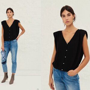 ba&sh Black Sleeveless Top